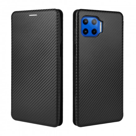 Flip Cover Moto G 5G Plus Silicone Carbone Flip Cover Moto G 5G Plus Silicone Carbone