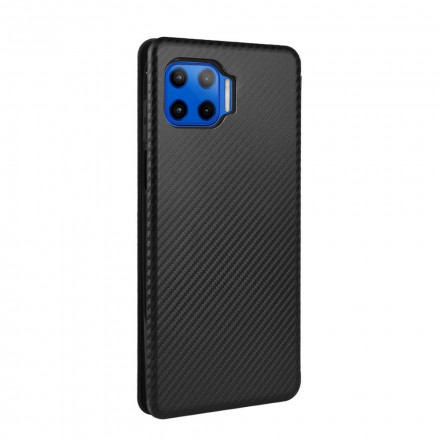 Flip Cover Moto G 5G Plus Silicone Carbone Flip Cover Moto G 5G Plus Silicone Carbone