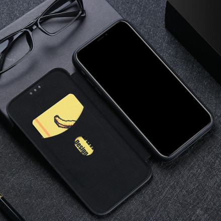 Flip Cover Moto G 5G Plus Silicone Carbone Flip Cover Moto G 5G Plus Silicone Carbone
