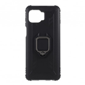 Coque Moto G 5G Plus Ring et Fibre Carbone