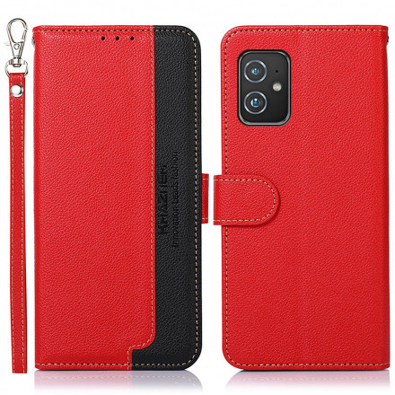 Housse Azus Zenfone 8 Style Litchi RFID KHAZNEH Housse Azus Zenfone 8 Style Litchi RFID KHAZNEH