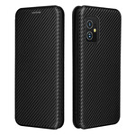 Flip Cover Azus Zenfone 8 Fibre Carbone avec Anneau Support Flip Cover Azus Zenfone 8 Fibre Carbone avec Anneau Support