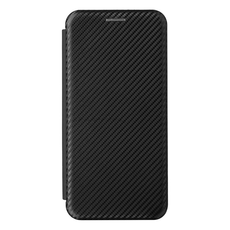 Flip Cover Azus Zenfone 8 Fibre Carbone avec Anneau Support