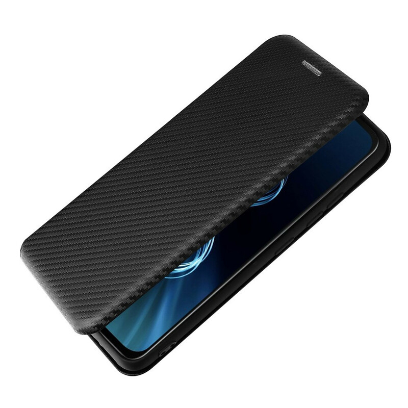 Flip Cover Azus Zenfone 8 Fibre Carbone avec Anneau Support Flip Cover Azus Zenfone 8 Fibre Carbone avec Anneau Support