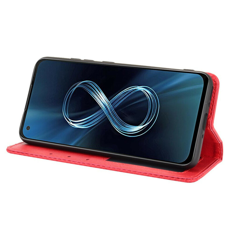 Flip Cover Azus Zenfone 8 Effet Cuir Vintage Stylisé Flip Cover Azus Zenfone 8 Effet Cuir Vintage Stylisé