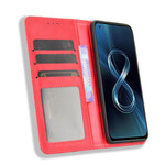 Flip Cover Azus Zenfone 8 Effet Cuir Vintage Stylisé Flip Cover Azus Zenfone 8 Effet Cuir Vintage Stylisé