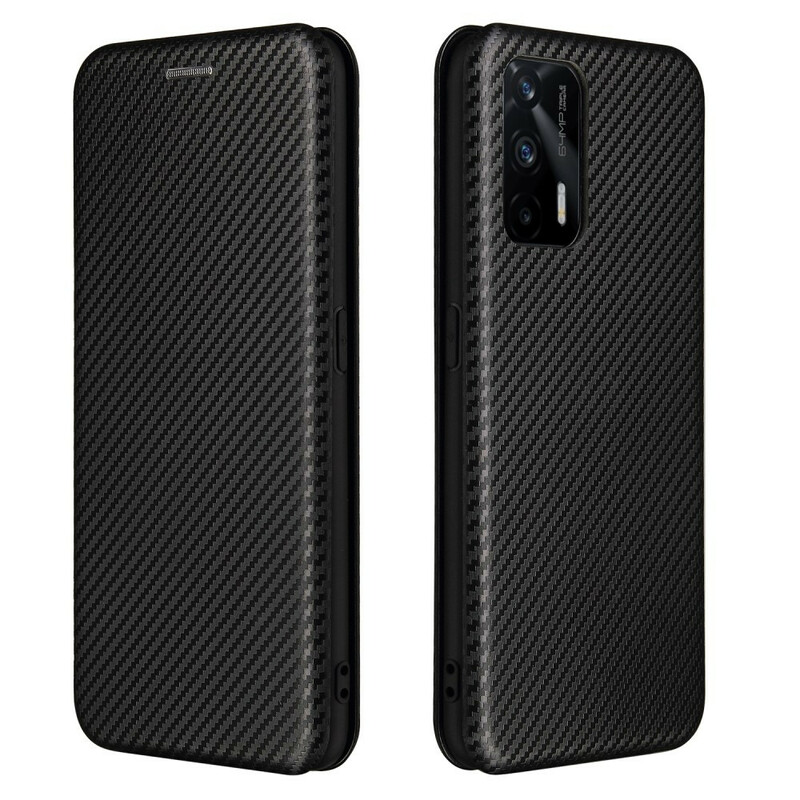 Flip Cover Realme GT 5G Silicone Carbone Flip Cover Realme GT 5G Silicone Carbone