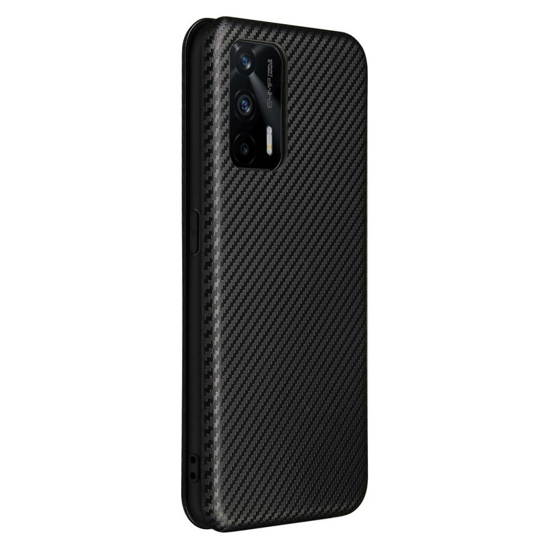 Flip Cover Realme GT 5G Silicone Carbone Flip Cover Realme GT 5G Silicone Carbone