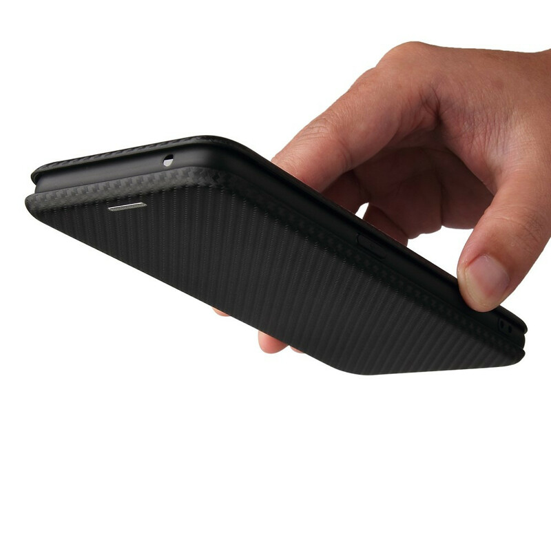 Flip Cover Realme GT 5G Silicone Carbone Flip Cover Realme GT 5G Silicone Carbone