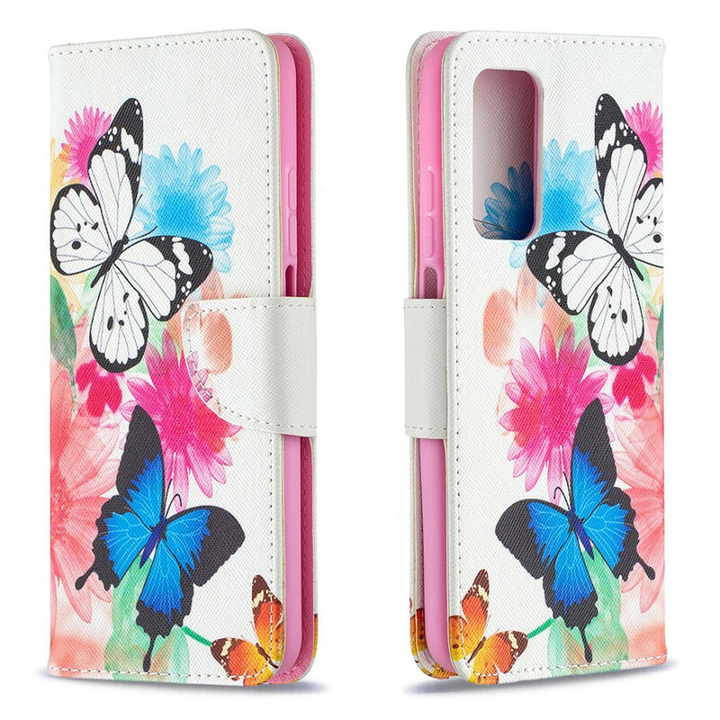 Housse Xiaomi Mi 10T / 10T Pro Papillons Peints Housse Xiaomi Mi 10T / 10T Pro Papillons Peints