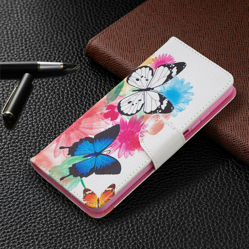 Housse Xiaomi Mi 10T / 10T Pro Papillons Peints Housse Xiaomi Mi 10T / 10T Pro Papillons Peints
