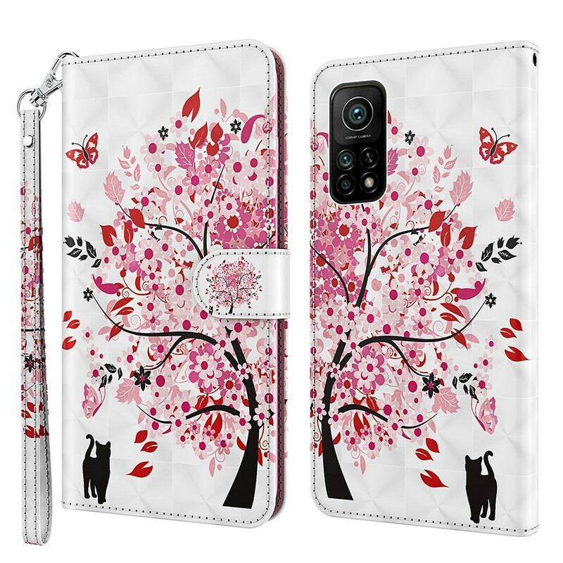 Housse Xiaomi Mi 10T / 10T Pro Arbre Rose Housse Xiaomi Mi 10T / 10T Pro Arbre Rose