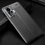 Coque Vivo X51 5G Effet Cuir Litchi Double Line