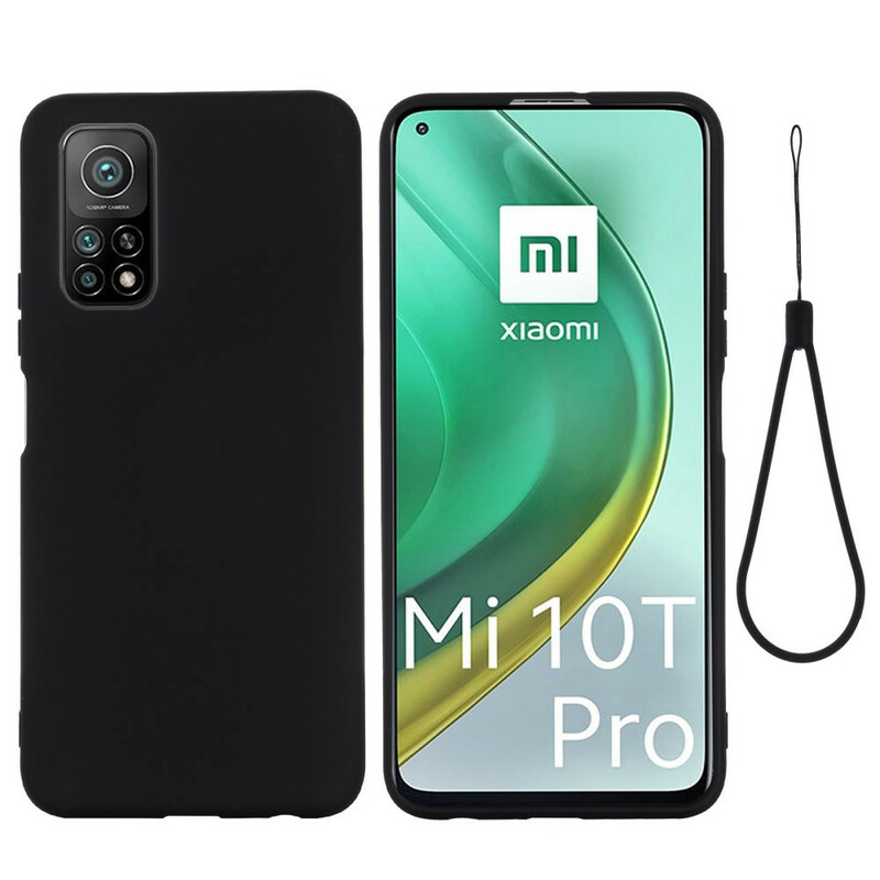 Coque Xiaomi Mi 10T / 10T Pro Silicone Liquide Avec Lanière