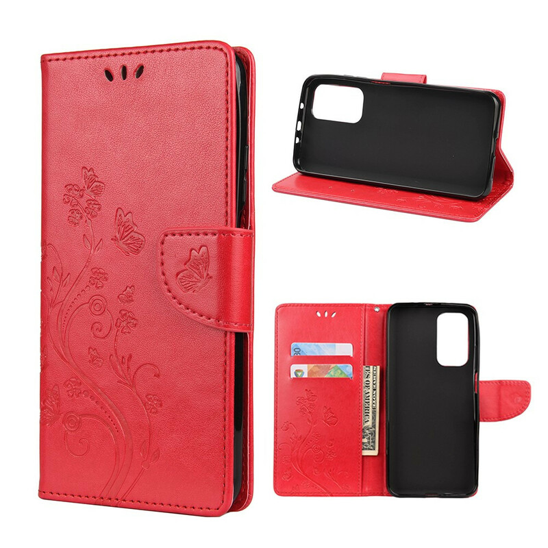 Housse Xiaomi Mi 10T / 10T Pro Papillons et Fleurs d''Asie Housse Xiaomi Mi 10T / 10T Pro Papillons et Fleurs d''Asie