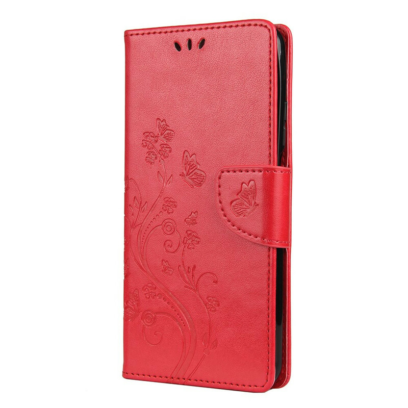 Housse Xiaomi Mi 10T / 10T Pro Papillons et Fleurs d''Asie Housse Xiaomi Mi 10T / 10T Pro Papillons et Fleurs d''Asie