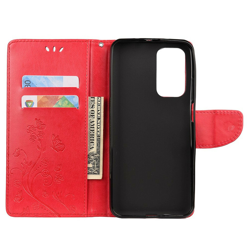 Housse Xiaomi Mi 10T / 10T Pro Papillons et Fleurs d''Asie Housse Xiaomi Mi 10T / 10T Pro Papillons et Fleurs d''Asie