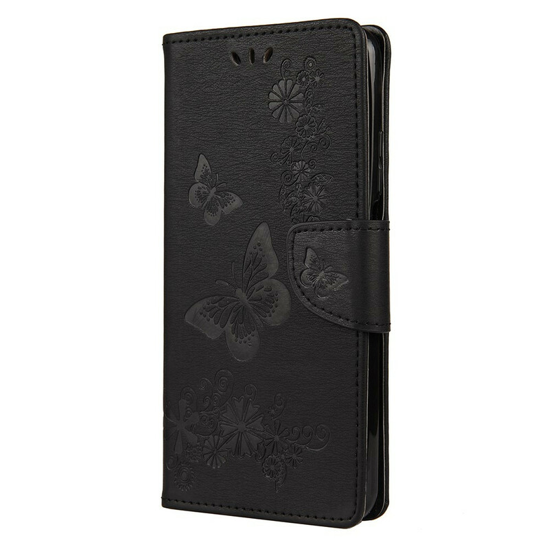 Housse Xiaomi Mi 10T / 10T Pro Que des Papillons avec Lanière Housse Xiaomi Mi 10T / 10T Pro Que des Papillons avec Lanière