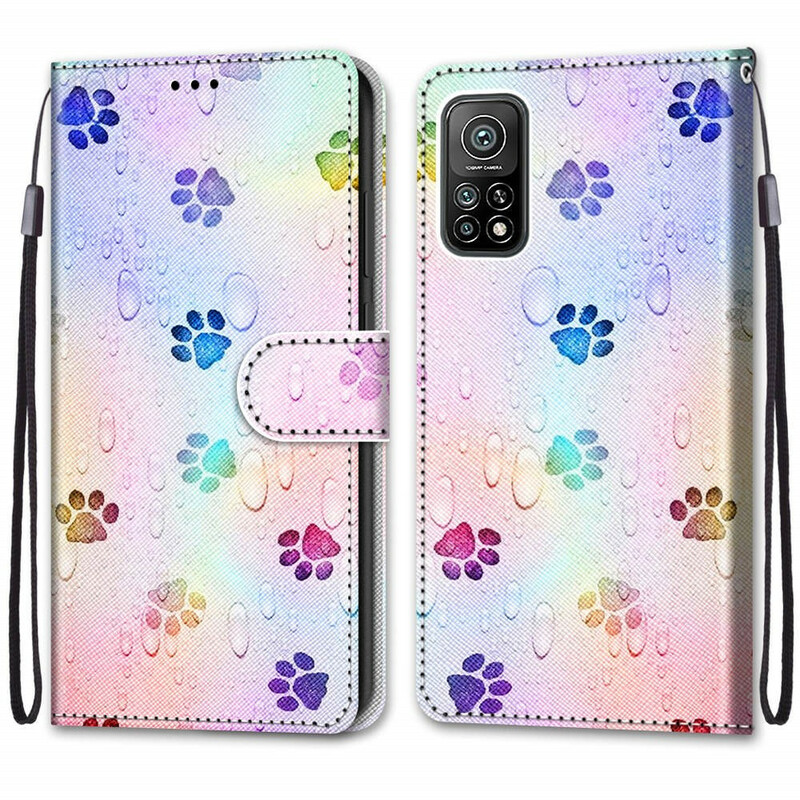 Housse Xiaomi Mi 10T / 10T Pro Traces de Pas Sous la Pluie Housse Xiaomi Mi 10T / 10T Pro Traces de Pas Sous la Pluie