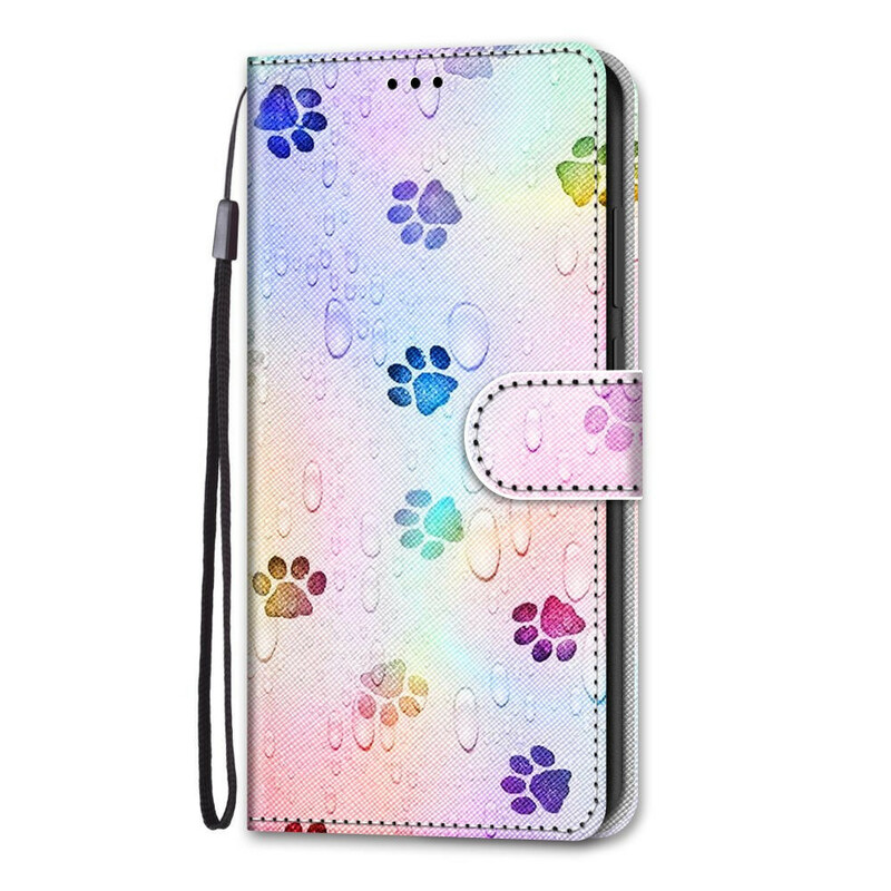 Housse Xiaomi Mi 10T / 10T Pro Traces de Pas Sous la Pluie Housse Xiaomi Mi 10T / 10T Pro Traces de Pas Sous la Pluie