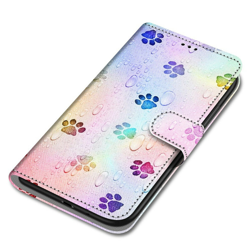 Housse Xiaomi Mi 10T / 10T Pro Traces de Pas Sous la Pluie Housse Xiaomi Mi 10T / 10T Pro Traces de Pas Sous la Pluie