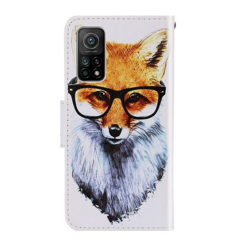Housse Xiaomi Mi 10T / 10T Pro Renard Intello à Lanière Housse Xiaomi Mi 10T / 10T Pro Renard Intello à Lanière