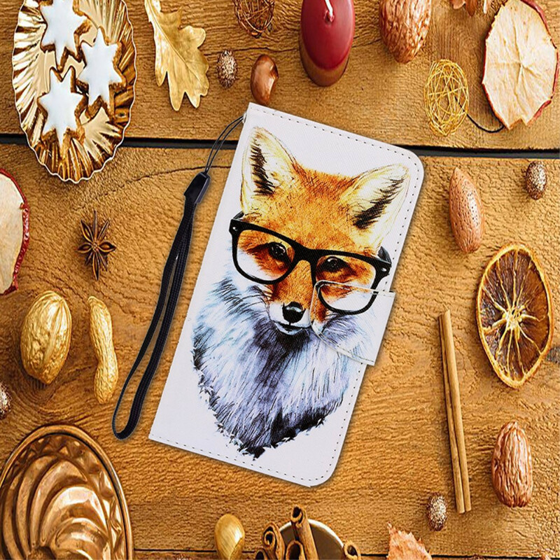 Housse Xiaomi Mi 10T / 10T Pro Renard Intello à Lanière Housse Xiaomi Mi 10T / 10T Pro Renard Intello à Lanière