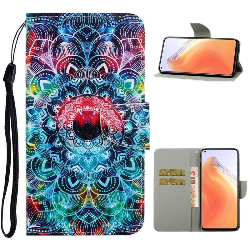 Housse Xiaomi Mi 10T / 10T Pro Flashy Mandala à Lanière Housse Xiaomi Mi 10T / 10T Pro Flashy Mandala à Lanière