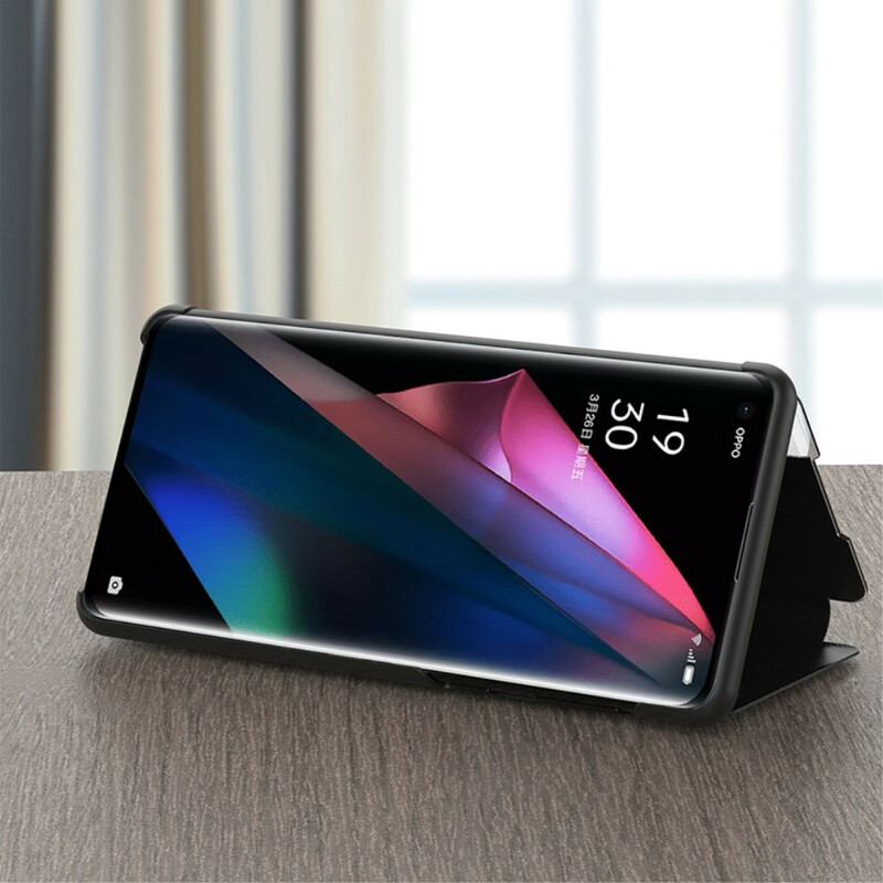 View Cover Oppo Find X3 / X3 Pro Simili Cuir Texturé View Cover Oppo Find X3 / X3 Pro Simili Cuir Texturé