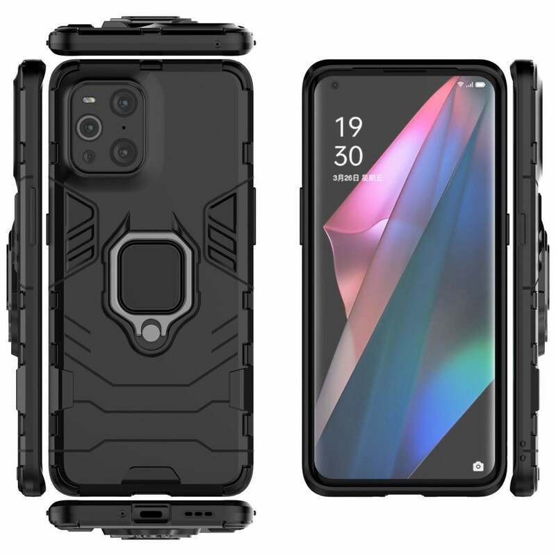 Coque Oppo Find X3 / X3 Pro Ring Résistante Coque Oppo Find X3 / X3 Pro Ring Résistante