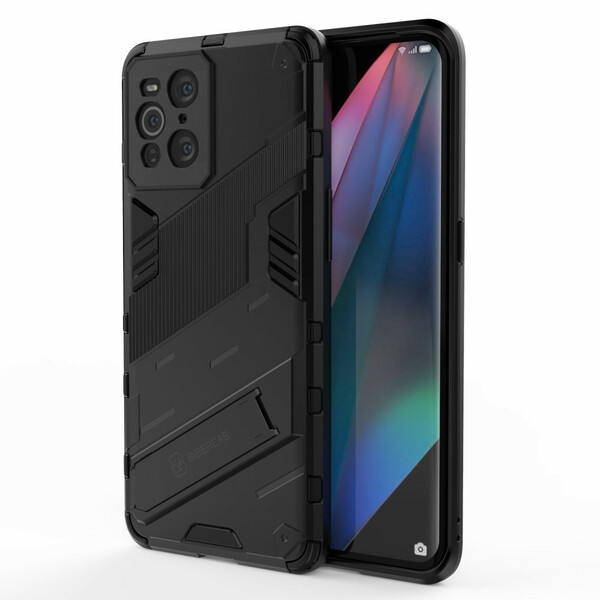 Coque Oppo Find X3 / X3 Pro Support Amovible Deux Positions Mains Libres