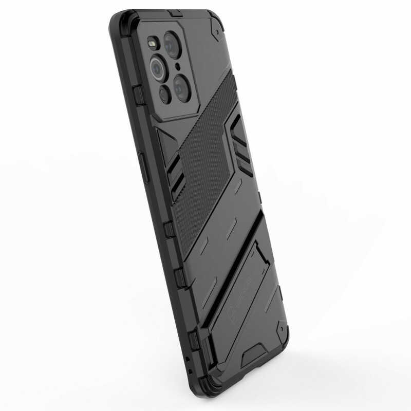 Coque Oppo Find X3 / X3 Pro Support Amovible Deux Positions Mains Libres
