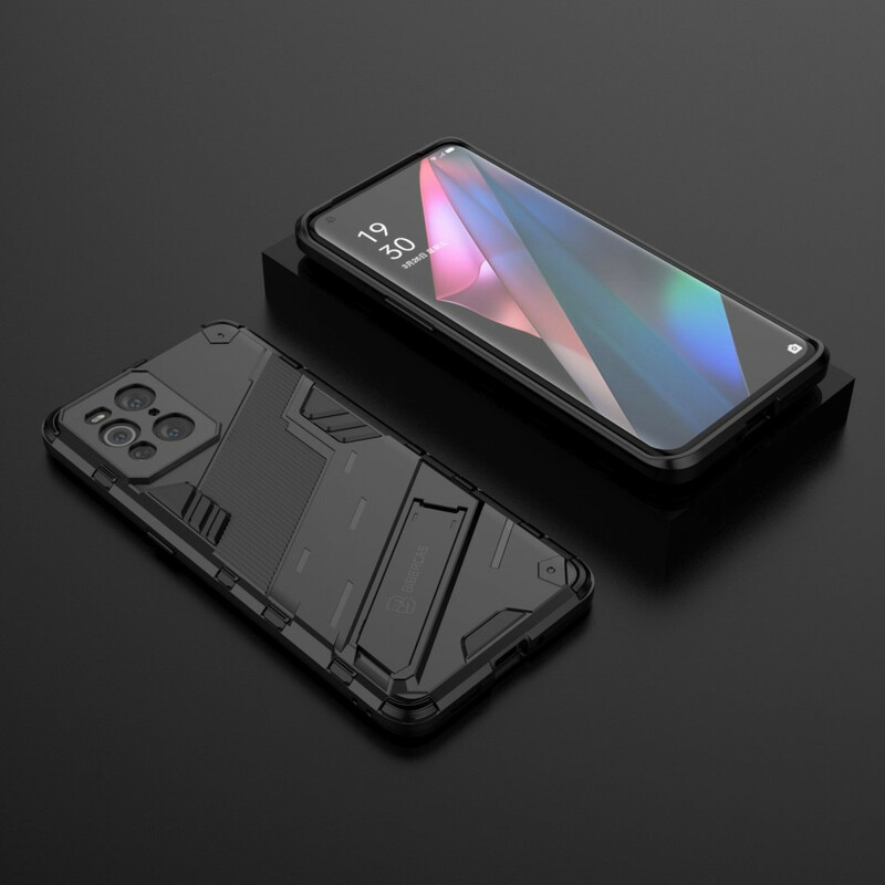 Coque Oppo Find X3 / X3 Pro Support Amovible Deux Positions Mains Libres