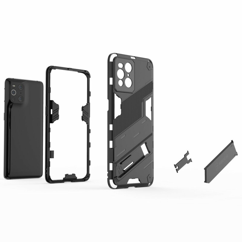 Coque Oppo Find X3 / X3 Pro Support Amovible Deux Positions Mains Libres