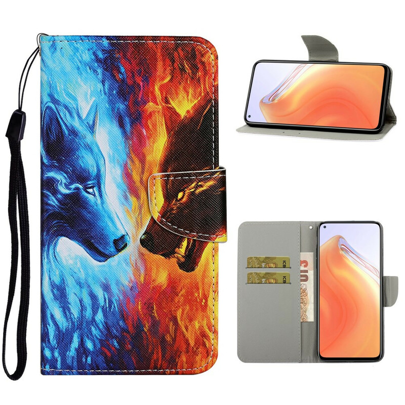 Housse Xiaomi Mi 10T / 10T Pro Guerre des Loups avec Lanière Housse Xiaomi Mi 10T / 10T Pro Guerre des Loups avec Lanière