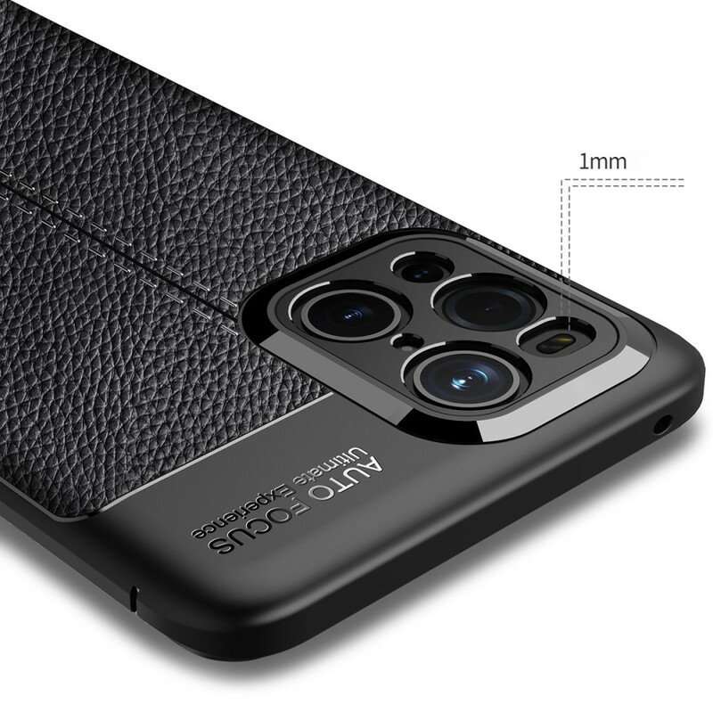 Coque Oppo Find X3 / X3 Pro Effet Cuir Litchi Double Line Coque Oppo Find X3 / X3 Pro Effet Cuir Litchi Double Line