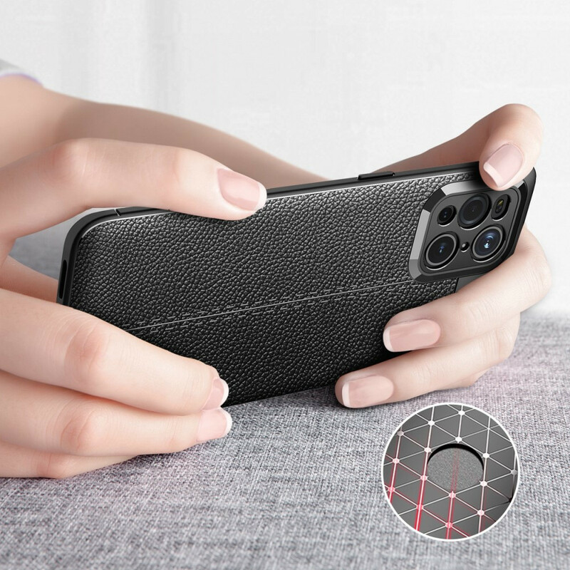 Coque Oppo Find X3 / X3 Pro Effet Cuir Litchi Double Line Coque Oppo Find X3 / X3 Pro Effet Cuir Litchi Double Line
