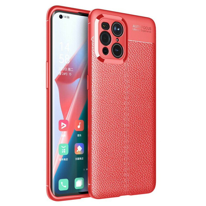 Coque Oppo Find X3 / X3 Pro Effet Cuir Litchi Double Line Coque Oppo Find X3 / X3 Pro Effet Cuir Litchi Double Line