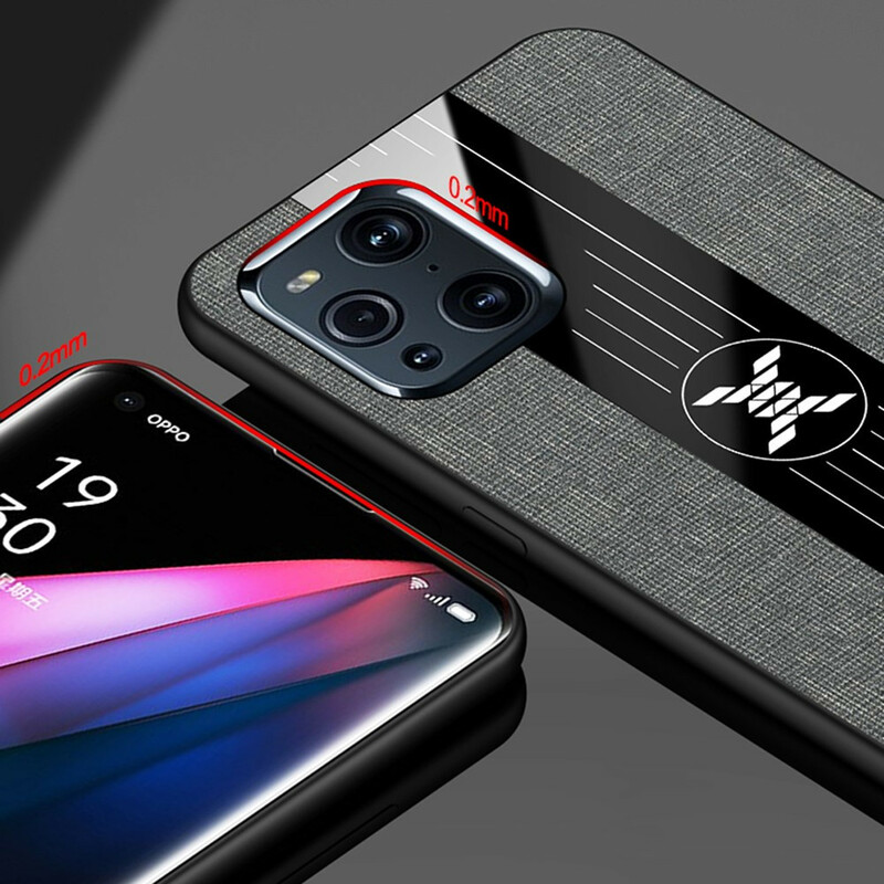 Coque Oppo Find X3 / X3 Pro Hybride et Texture Jeans avec Anneau-Support Coque Oppo Find X3 / X3 Pro Hybride et Texture Jeans avec Anneau-Support