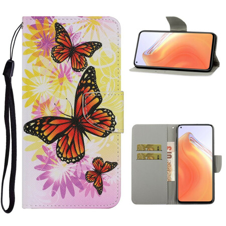 Housse Xiaomi Mi 10T / 10T Pro Papillons et Fleurs d'Été