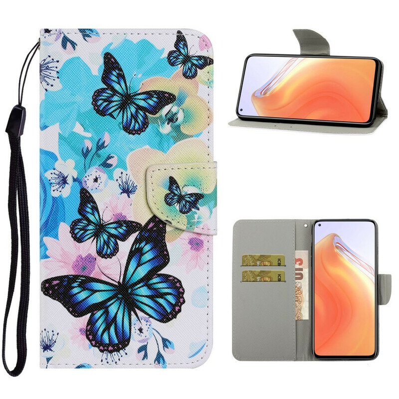 Housse Xiaomi Mi 10T / 10T Pro Papillons et Fleurs d'Été Housse Xiaomi Mi 10T / 10T Pro Papillons et Fleurs d'Été