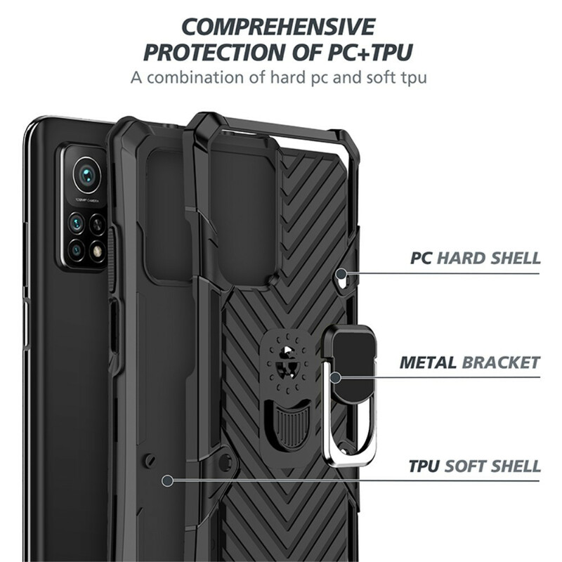 Coque Xiaomi Mi 10T / 10T Pro Détachable Anneau-Support Coque Xiaomi Mi 10T / 10T Pro Détachable Anneau-Support