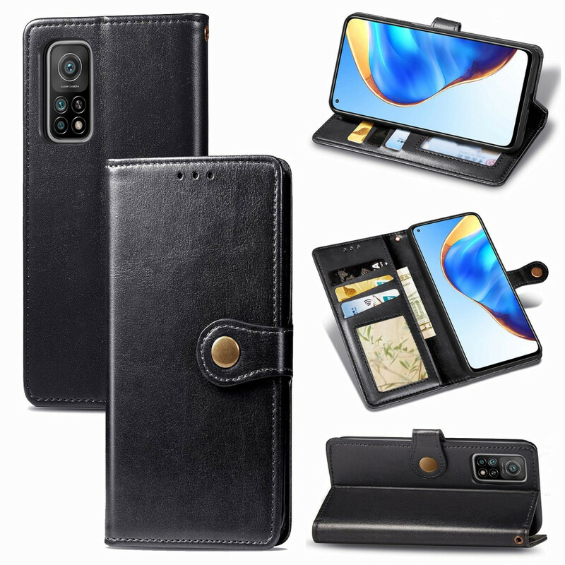 Housse Xiaomi Mi 10T / 10T Pro Simili Cuir et Fermoir Vintage Housse Xiaomi Mi 10T / 10T Pro Simili Cuir et Fermoir Vintage