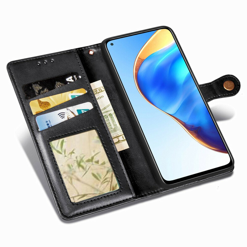 Housse Xiaomi Mi 10T / 10T Pro Simili Cuir et Fermoir Vintage Housse Xiaomi Mi 10T / 10T Pro Simili Cuir et Fermoir Vintage