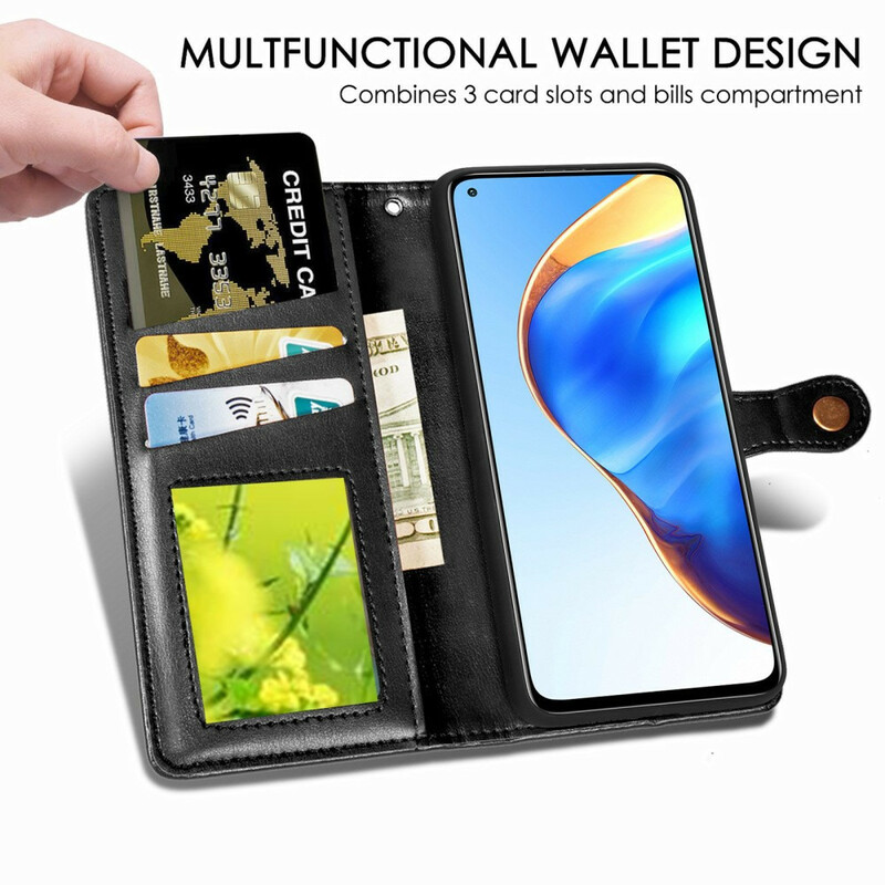 Housse Xiaomi Mi 10T / 10T Pro Simili Cuir et Fermoir Vintage Housse Xiaomi Mi 10T / 10T Pro Simili Cuir et Fermoir Vintage