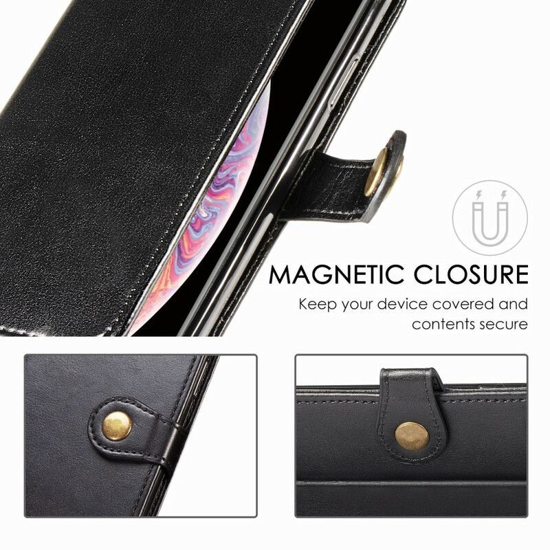 Housse Xiaomi Mi 10T / 10T Pro Simili Cuir et Fermoir Vintage Housse Xiaomi Mi 10T / 10T Pro Simili Cuir et Fermoir Vintage