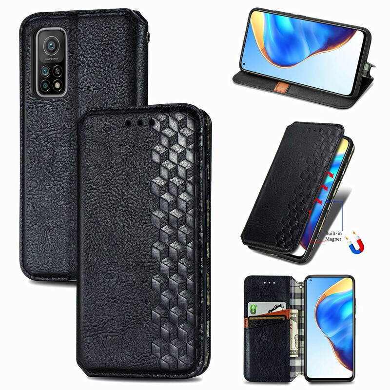 Flip Cover Xiaomi Mi 10T / 10T Pro Effet Cuir Texture Diamant Flip Cover Xiaomi Mi 10T / 10T Pro Effet Cuir Texture Diamant