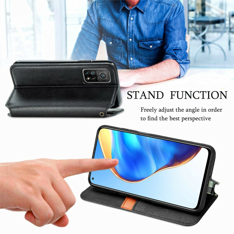 Flip Cover Xiaomi Mi 10T / 10T Pro Effet Cuir Texture Diamant Flip Cover Xiaomi Mi 10T / 10T Pro Effet Cuir Texture Diamant