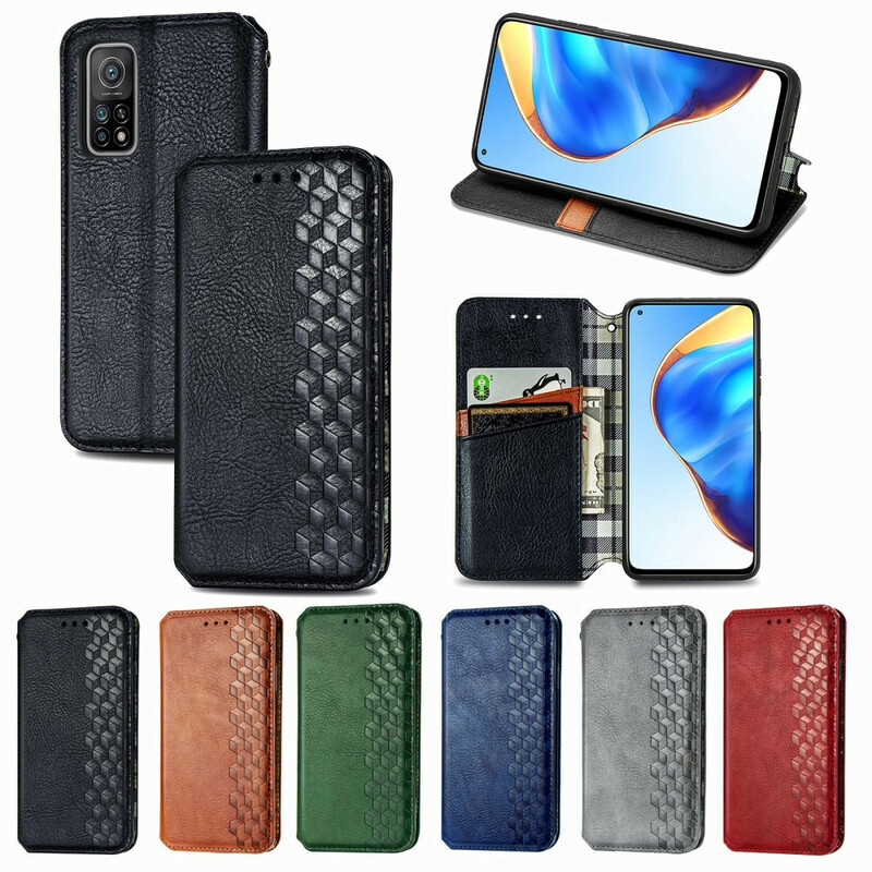 Flip Cover Xiaomi Mi 10T / 10T Pro Effet Cuir Texture Diamant Flip Cover Xiaomi Mi 10T / 10T Pro Effet Cuir Texture Diamant