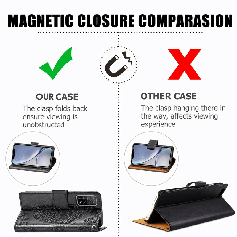 Housse Xiaomi Mi 10T / 10T Pro Demi Papillons Housse Xiaomi Mi 10T / 10T Pro Demi Papillons